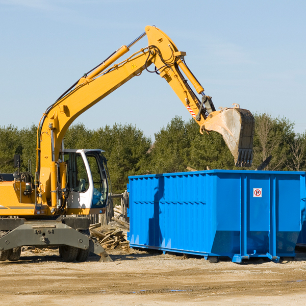 can i choose the location where the residential dumpster will be placed in Canton South Dakota